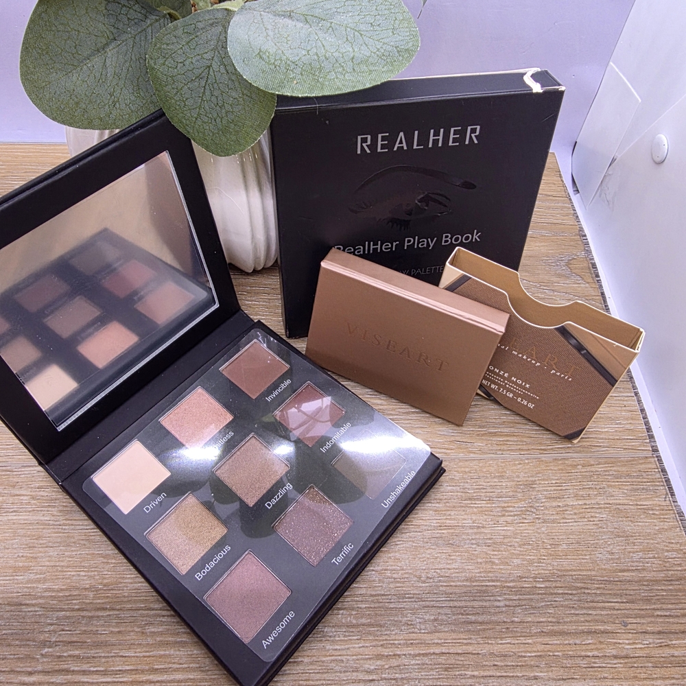 Viseart Bronze Noix SEALED Eyeshadow Palette By REALHER Play Book II Makeup NEW!